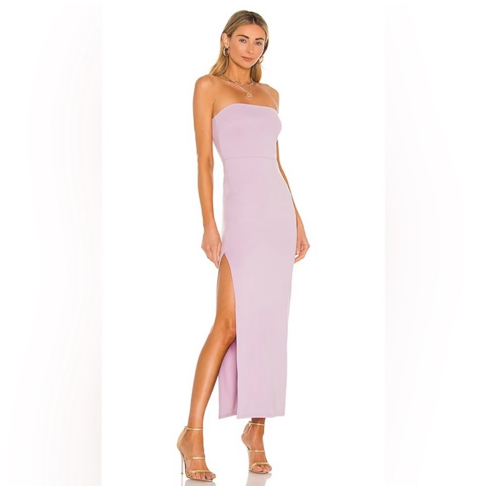 Revolve NBD Dream Gown Lilac Purple Strapless Maxi Dress Size Small NWT